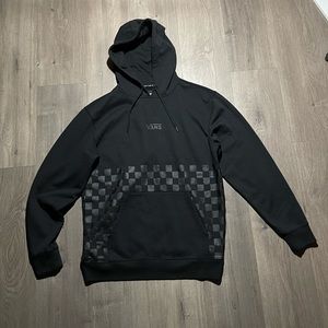 Men’s Van’s checkered hoodie (size large)